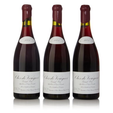 View full screen - View 1 of Lot 153. Clos Vougeot 2001 Domaine Leroy (3 BT).