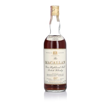 View full screen - View 1 of Lot 1002. The Macallan 80 Proof 1960 (1 bt 75cl).