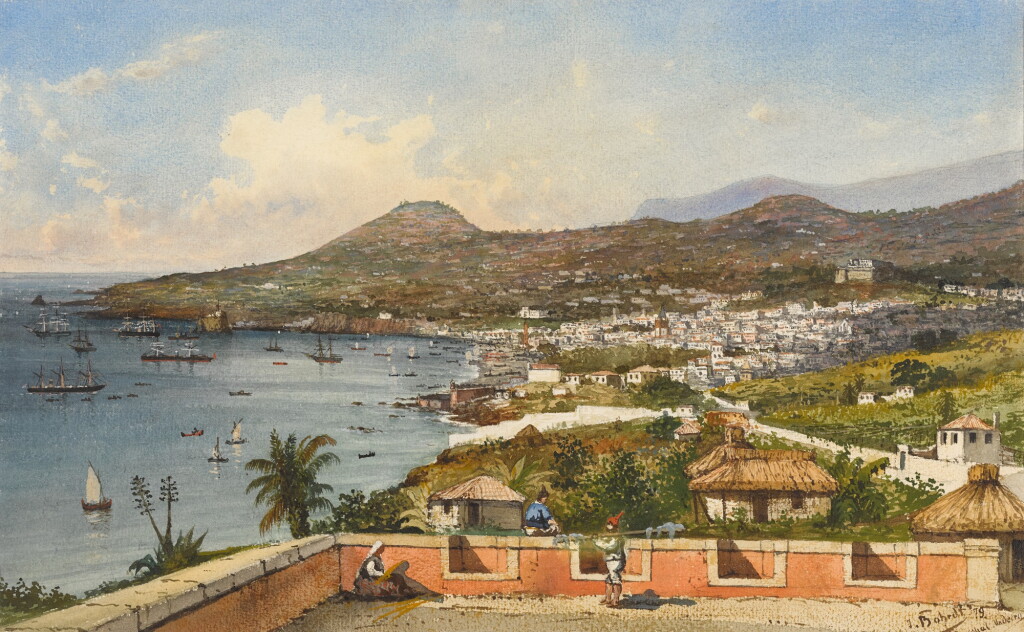 View full screen - View 1 of Lot 84. HANS BOHRDT | Funchal Harbour, Madeira.