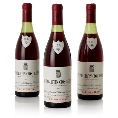 View full screen - View 1 of Lot 9518. Chambertin, Clos de Bèze 1971 Domaine Armand Rousseau (3 BT).