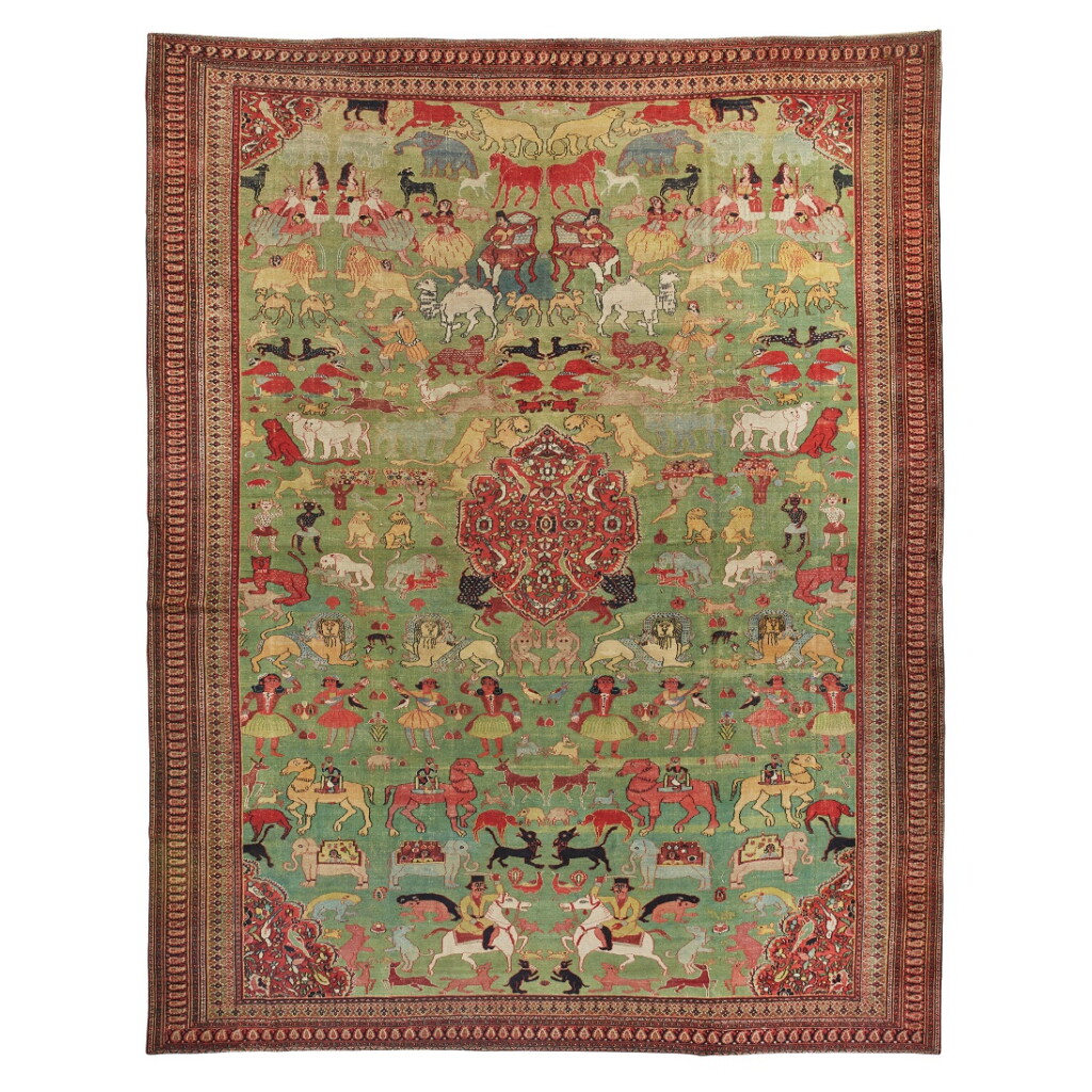 View full screen - View 1 of Lot 152. A Khorasan carpet, Northeast Persia, circa 1880.