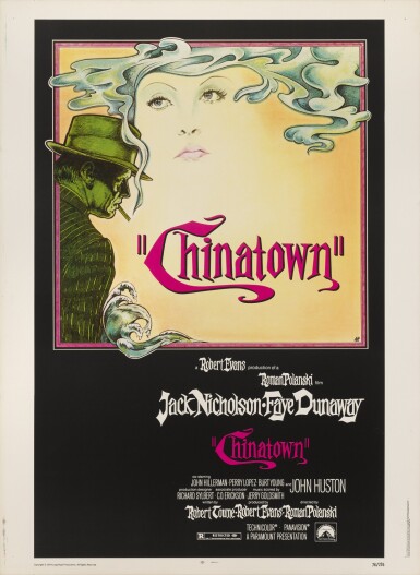 View full screen - View 1 of Lot 52. Chinatown (1974), poster, US.