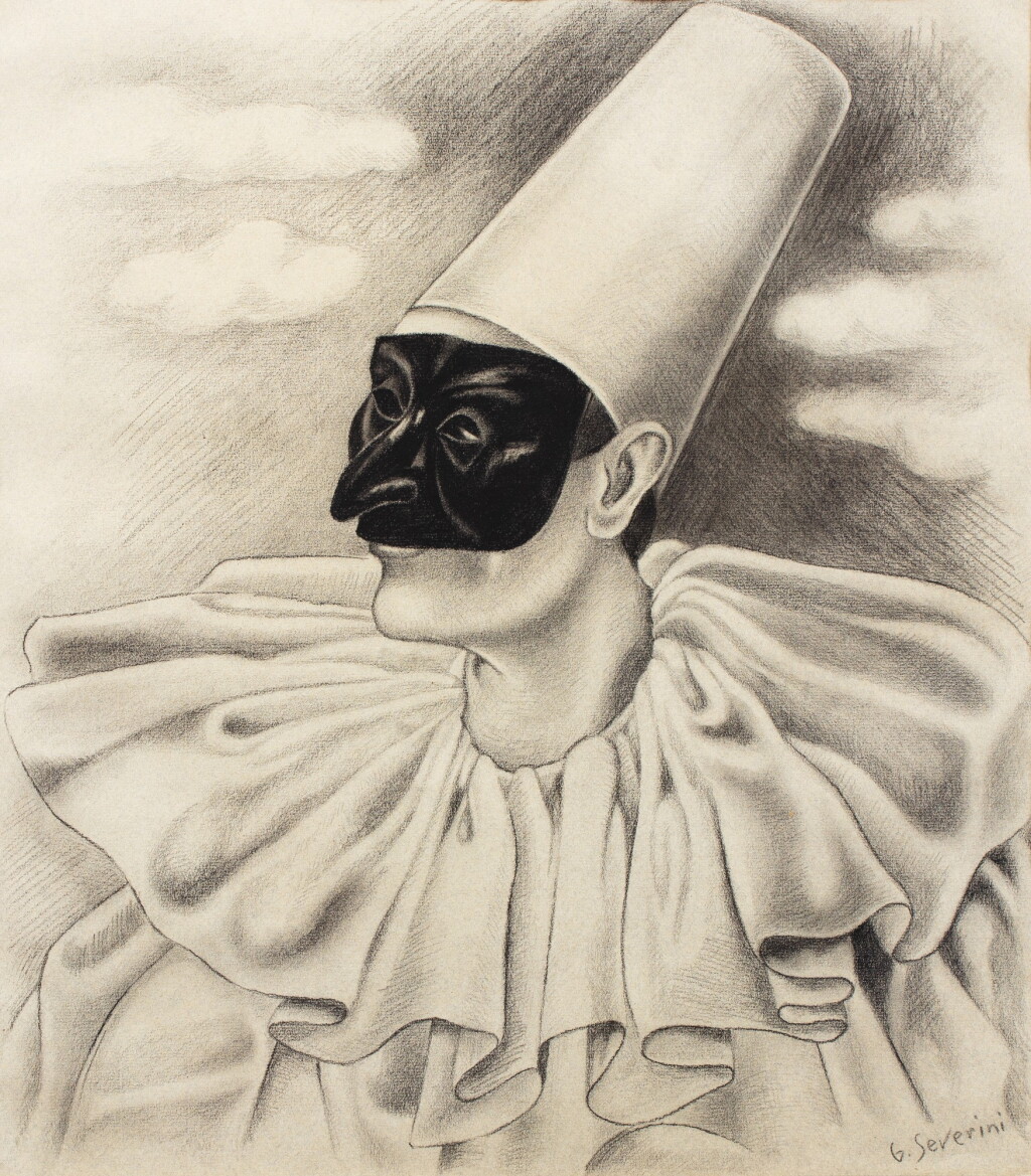 View full screen - View 1 of Lot 2. GINO SEVERINI | TÊTE DE PIERROT OU POLICHINELLE.