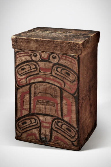 View full screen - View 1 of Lot 724. Bentwood Box, Northern Northwest Coast.