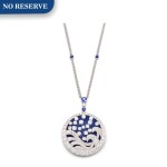 'Wave' Sapphire and Diamond Pendent Necklace | 格拉夫| 'Wave' 藍寶石 配 鑽石 項鏈 (藍寶石及鑽石共重約11.30及11.90克拉)