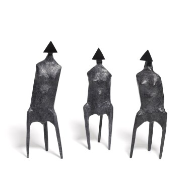 View full screen - View 1 of Lot 335. Three Standing Figures.