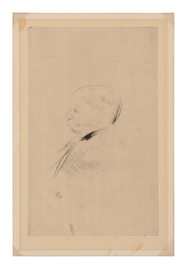 View full screen - View 1 of Lot 123. Portrait d'un homme (Delteil 8; Adriani 248; Wittrock 246).