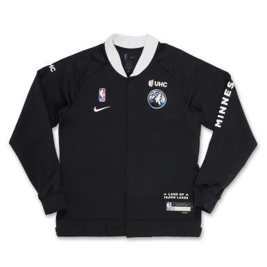 View full screen - View 1 of Lot 90. Jaden McDaniels Minnesota Timberwolves 2024-2025 City Edition Warmup Set.