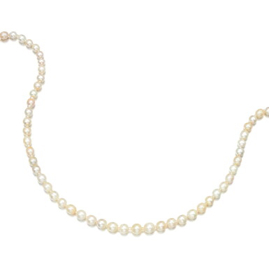 View full screen - View 1 of Lot 251. PEARL NECKLACE, LATE 19TH CENTURY.