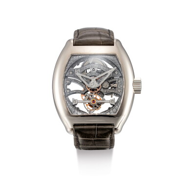 View full screen - View 1 of Lot 2066. ANTOINE PREZIUSO | GRAND TOURBILLON SPORT/GTS, A UNIQUE WHITE GOLD TOURBILLON SKELETONISED WRISTWATCH, CIRCA 2014 | "Grand Tourbillon Sports/GTS 獨一無二白金陀飛輪鏤空腕錶,錶殼編號1/1,約2014年製".