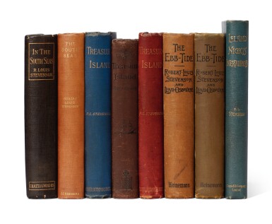 View full screen - View 1 of Lot 170. STEVENSON | Eight first editions, 1883-1900.