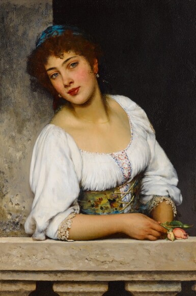 View full screen - View 1 of Lot 226. Girl at the Window.