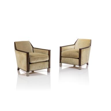 View full screen - View 1 of Lot 199. Pair of armchairs.
