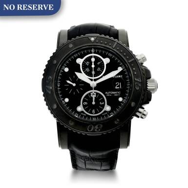 View full screen - View 1 of Lot 1055. REFERENCE 7182 A DLC-COATED STAINLESS STEEL AUTOMATIC CHRONOGRAPH WRISTWATCH WITH DATE, CIRCA 2010.