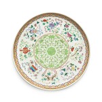 A famille-rose 'Eight Buddhist Emblems' dish, Mark and period of Guangxu | 清光緒 粉彩八吉祥紋盤《大清光緒年製》款