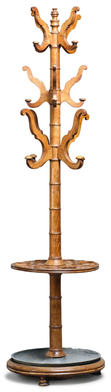 View full screen - View 1 of Lot 88. A VICTORIAN OAK HALL STAND, THIRD QUARTER 19TH CENTURY.