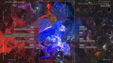 View full screen - View 1 of Lot 4. Machine Hallucinations : Galaxy (Infinite AI Data Painting).