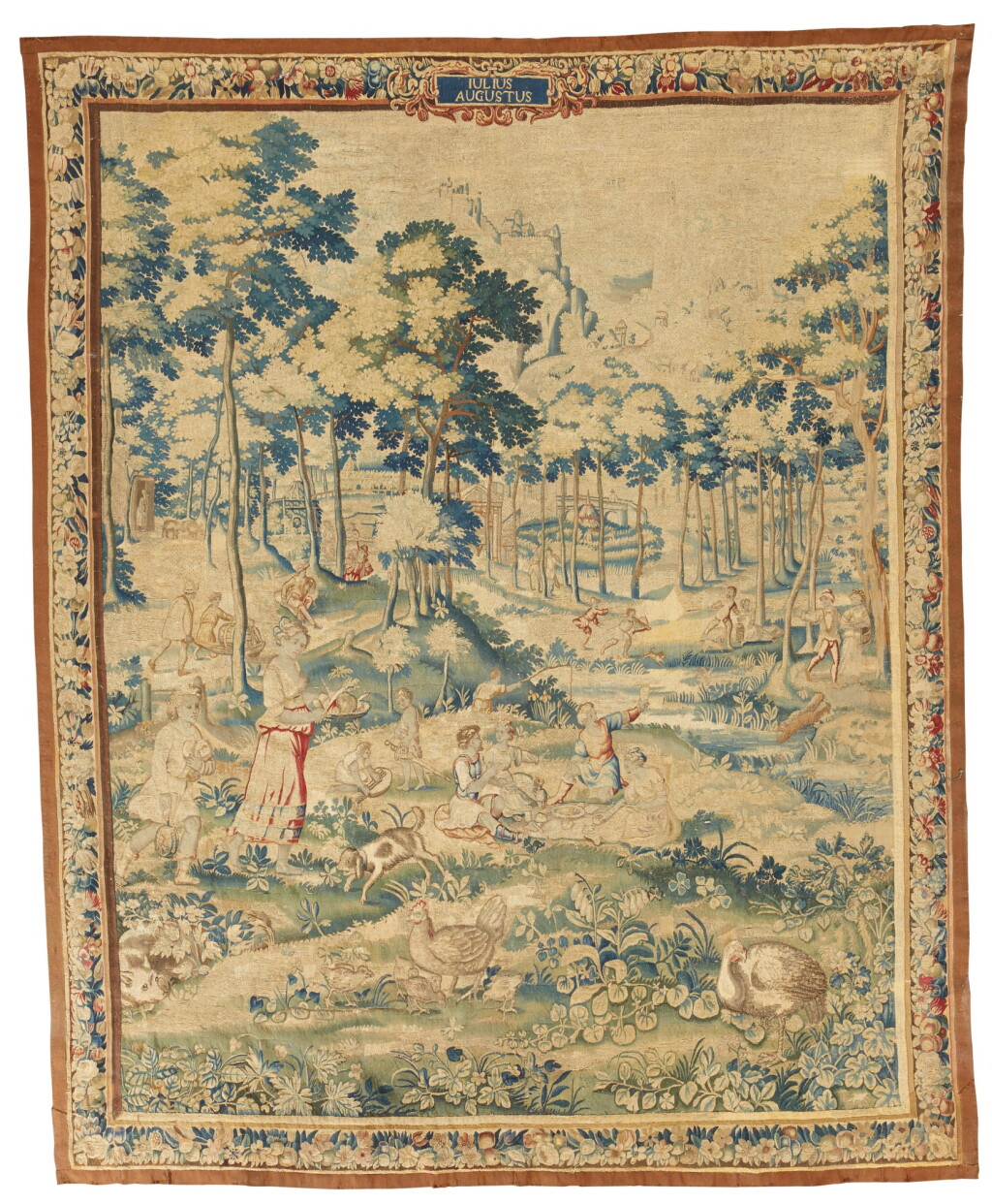 View full screen - View 1 of Lot 20. A Flemish July/August Seasons Tapestry, Brussels or Bruges, second half 17th century.
