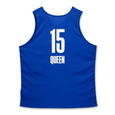 View full screen - View 1 of Lot 225. Derik Queen 2025 NBA Draft Combine Worn Jersey.