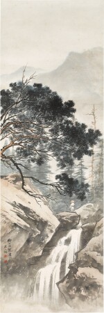 陳少梅 衡山白龍潭 | Chen Shaomei, Waterfall in Mount Heng