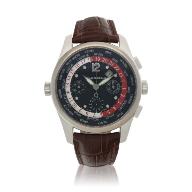 View full screen - View 1 of Lot 114. WW.TC, Ref. 4980 White gold world time chronograph wristwatch with date Circa 2003.