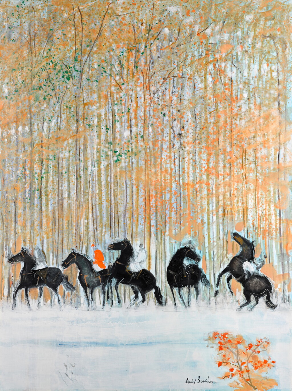 Voir en plein écran - Voir 1 du lot 255. Les Premières Neiges.