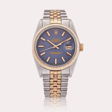 View full screen - View 1 of Lot 694. Reference 1601 Datejust | A stainless steel automatic wristwatch with date and bracelet, Circa 1966.