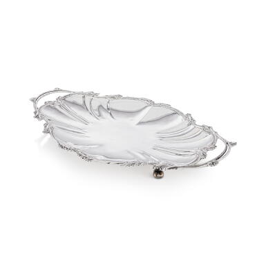 View full screen - View 1 of Lot 291. A Spanish silver oval dish, 20th century.