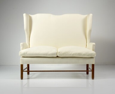 View full screen - View 1 of Lot 57. High back sofa.