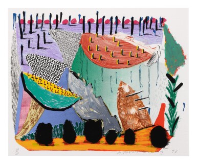 View full screen - View 1 of Lot 43. DAVID HOCKNEY | SLOW RISE (MUSEUM OF CONTEMPORARY ART, TOKYO 342).