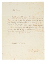 G. Leopardi. Unpublished letter, dictated to his sister Paolina, and six by his brother Pierfrancesco, 1830-1847