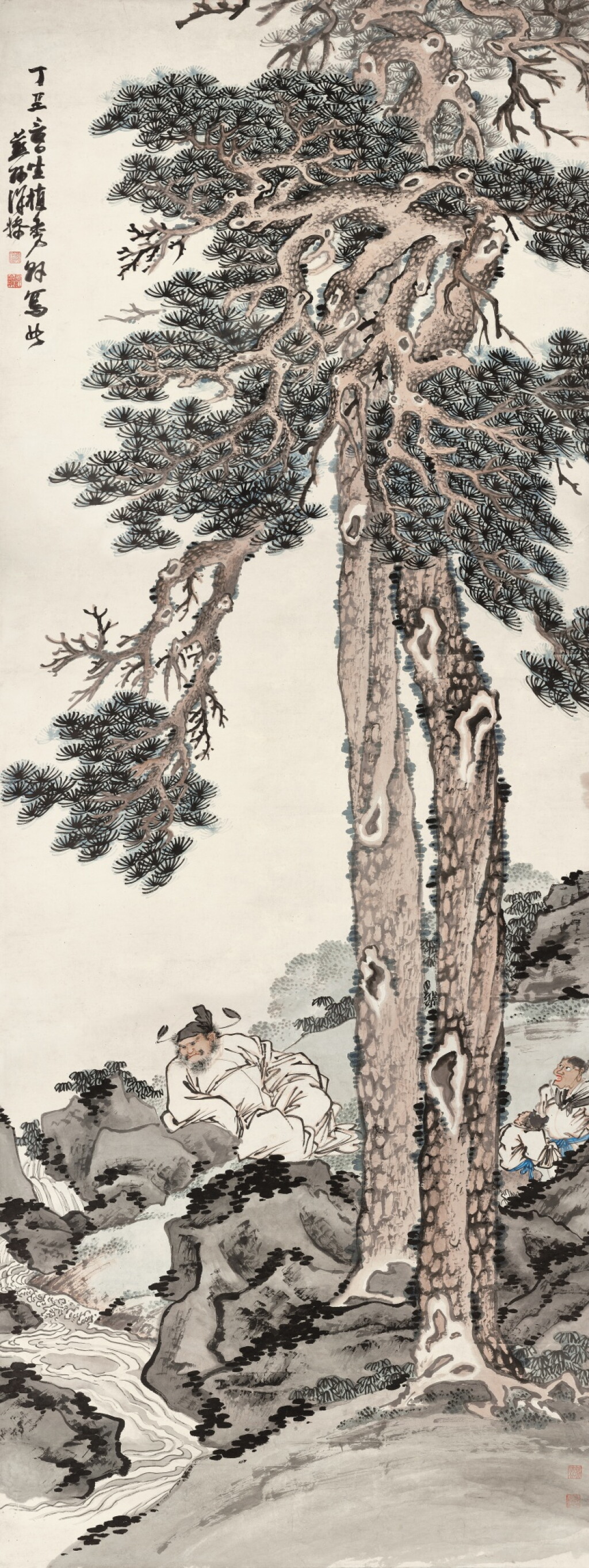 View full screen - View 1 of Lot 6163. 徐操 松下鍾馗 | Xu Cao, Zhong Kui under Pine Tree.