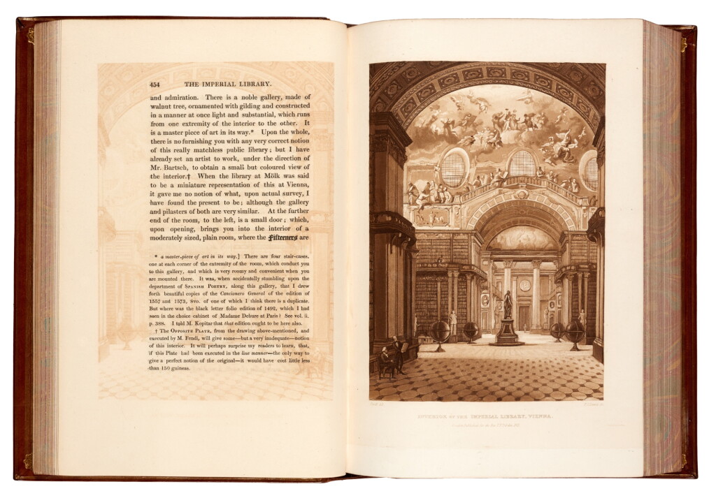 View full screen - View 1 of Lot 122. Thomas Frognall Dibdin | A bibliographical tour in France and Germany, 1821, 4 volumes, calf, Beckford copy.