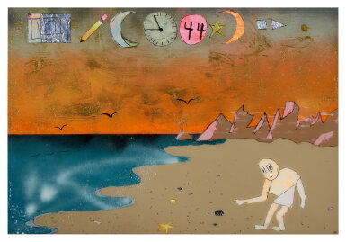 View full screen - View 1 of Lot 1116. Mystical Beach Scene.
