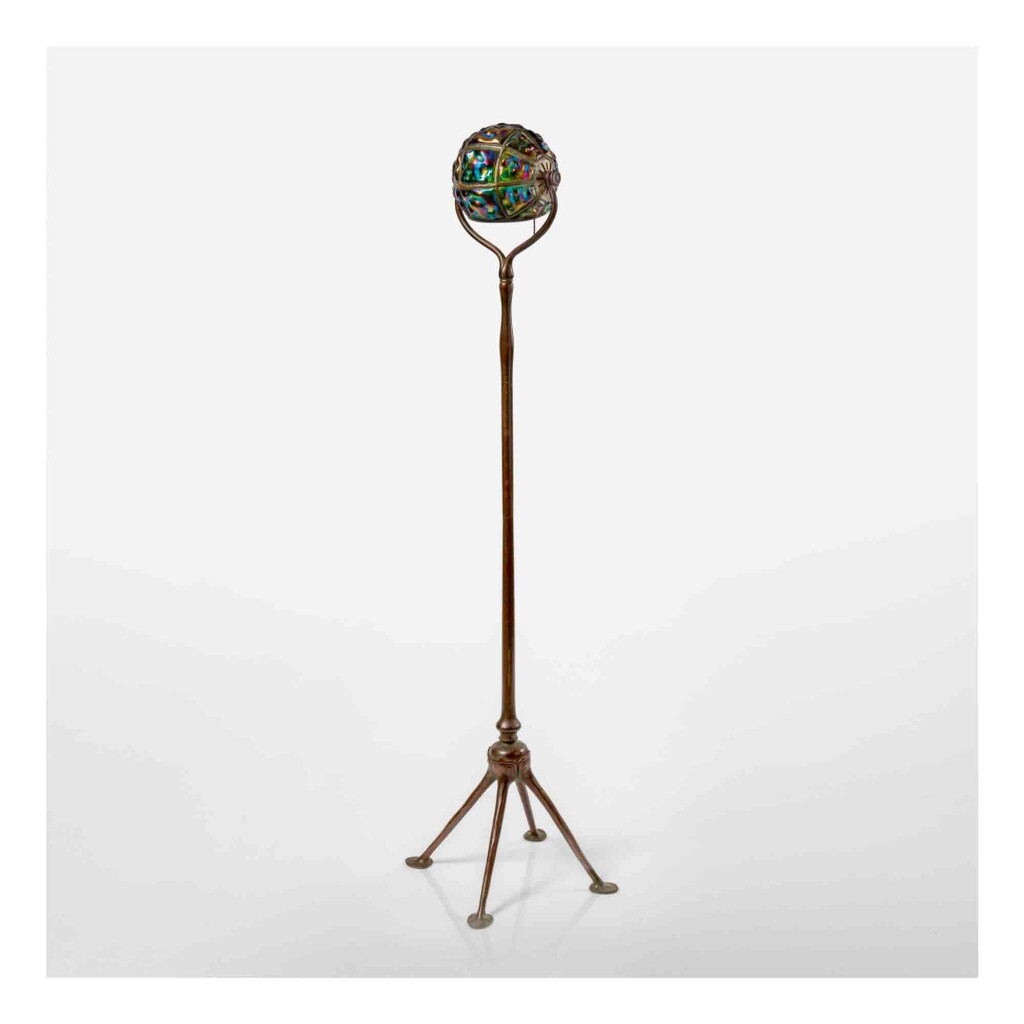 View full screen - View 1 of Lot 517. A Rare "Turtle-Back" Diver's Floor Lamp.