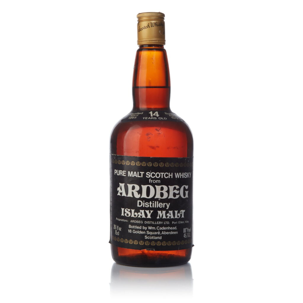View full screen - View 1 of Lot 36. Ardbeg Cadenhead's Dumpy 14 Year Old 80 Proof 1965 (1 Bottle 75cl).