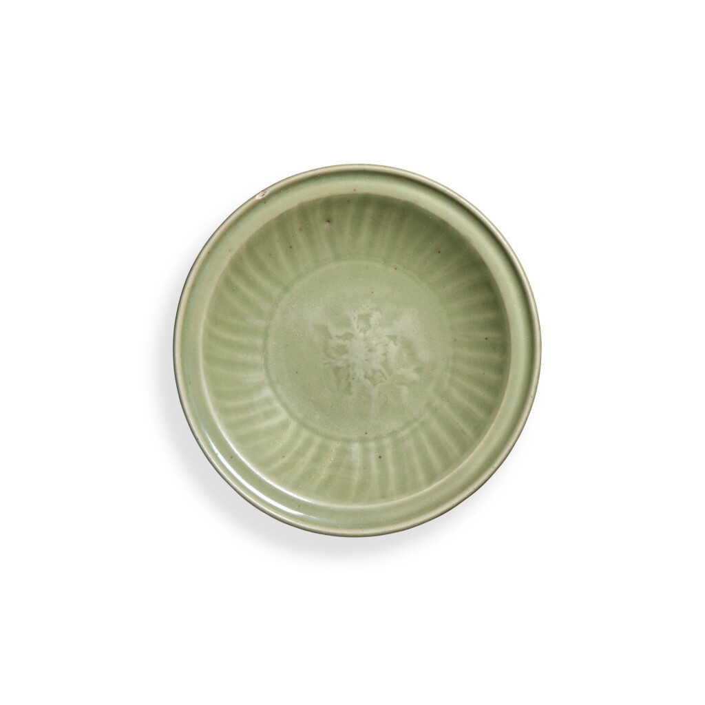 View full screen - View 1 of Lot 28. A 'Longquan' celadon-glazed 'floral' dish, Early Ming dynasty.