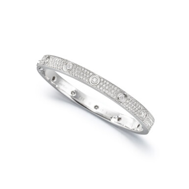 View full screen - View 1 of Lot 1671. ‘Love’ Diamond Bangle | 卡地亞 | 'Love' 鑽石 手鐲.