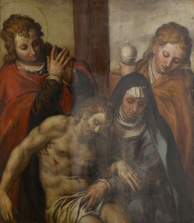 View full screen - View 1 of Lot 123. CIRCLE OF PAOLO FARINATI | The Lamentation.