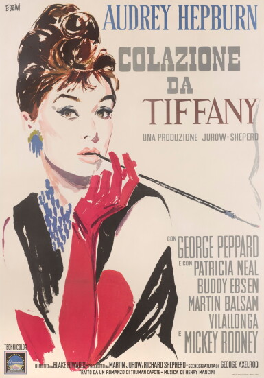 View full screen - View 1 of Lot 89. Breakfast at Tiffany's / Colazione da Tiffany (1961).
