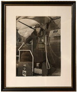  [Winston Churchill] — Paul Popper Ltd., photographer | Vintage black and white silver gleatin print, signed by Churchill, 1957
