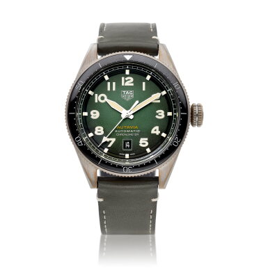 View full screen - View 1 of Lot 8232. Autavia Calibre 5 Bronze, Reference WBE5190.FC82868 | A bronze wristwatch with date, Circa 2020 | 泰格豪雅 | Autavia Calibre 5 Bronze 型號WBE5190.FC82868 | 青銅腕錶,備日期顯示,約2020年製.