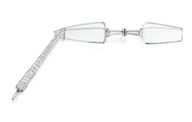 View full screen - View 1 of Lot 69. CARTIER | DIAMOND LORGNETTE.