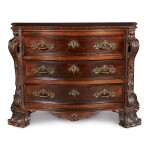 A PORTUGUESE ROCOCO ROSEWOOD COMMODE, MID-18TH CENTURY