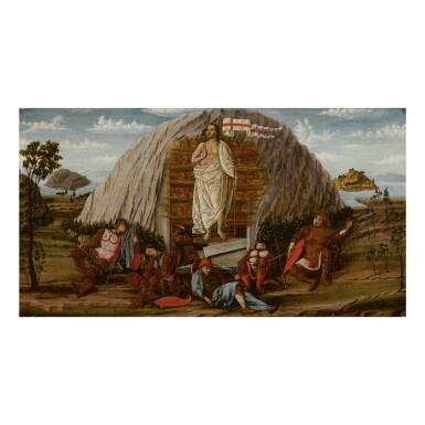 View full screen - View 1 of Lot 111. CIRCLE OF FRANCESCO DEL COSSA | THE RESURRECTION OF CHRIST.