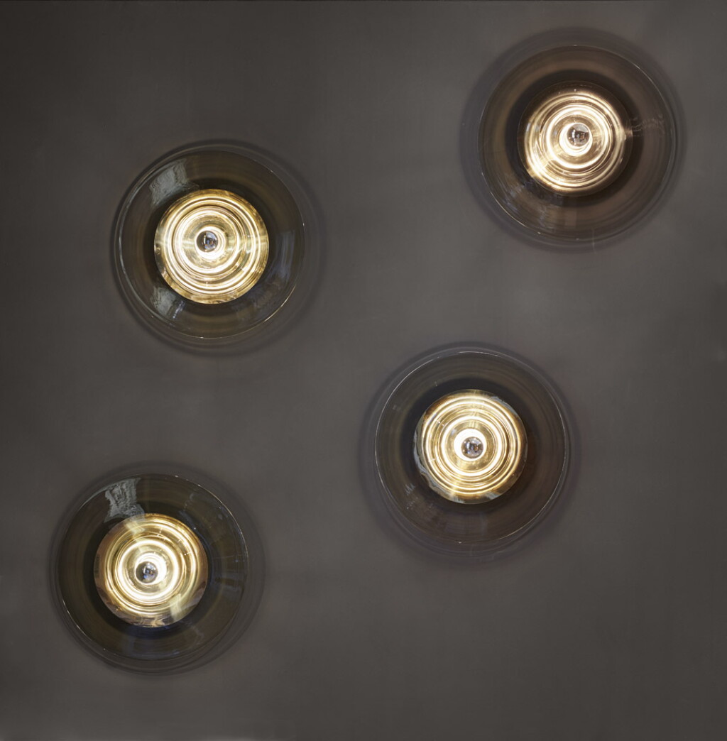 View full screen - View 1 of Lot 80. Four CAR 70 wall lights.