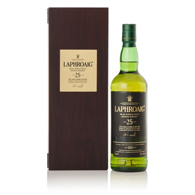 View full screen - View 1 of Lot 255. Laphroaig 25 Year Old Cask Strength 45.1 abv NV (1 BT70).