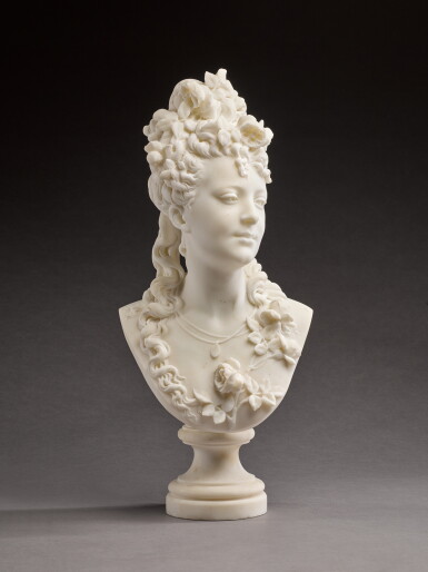 View full screen - View 1 of Lot 505. Bust of a Woman with Roses.