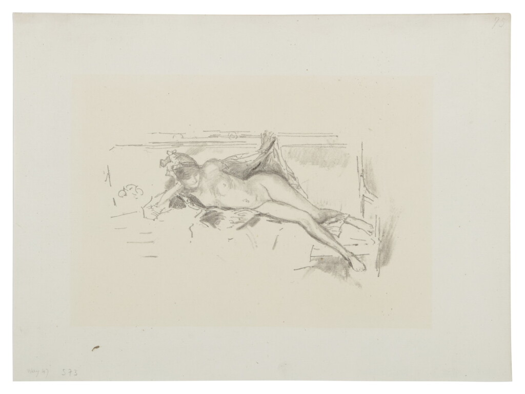 View full screen - View 1 of Lot 68. Nude Model Reclining (Spink/Straits/Tedeschi 73; Way 47).