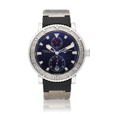 View full screen - View 1 of Lot 301. Reference 263-55 Marine Chronometer | A stainless steel automatic wristwatch with date and power reserve indication, Circa 2010.